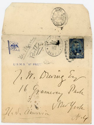 Item #List306 Three Letters to Thomas Dewing, 1902-1910. Art, Frederick MacMonnies