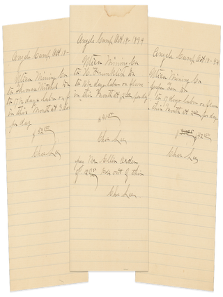 Collection of Documents, Mainly Payrolls, from the Utica Mining Company, 1889–1898.