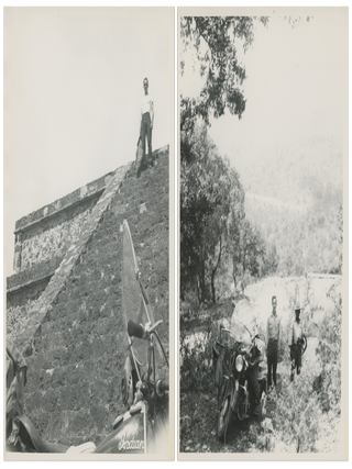 Item #List3135 Photo Album of a 1947 Motorcycle Tour Through Mexico.. Mexico –...