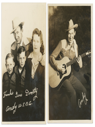 Item #List3139 1950s Scrapbook of Photos of Country Musicians.. Music History –...