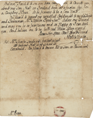 1776 Letter from One Englishman to Another, Asking for Financial Advice Given the “Fluctuating situation of Publick affairs”.