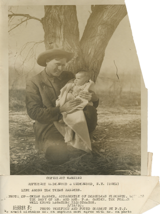 Five 1920 Photographs of Texas Rangers, Including Frank Hamer.