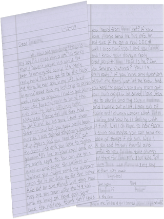 Collection of Letters Sent from California Prisons, 2006–2015, Including Inmates’ Art and Descriptions of the Inmate Firefighting System.