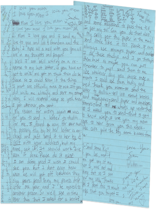 Collection of Letters Sent from California Prisons, 2006–2015, Including Inmates’ Art and Descriptions of the Inmate Firefighting System.