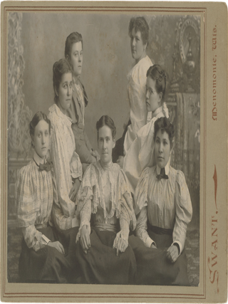 Item #List3227 Portrait of a Mixed-Race Group of Women in Menomonie, Late 1890s.....