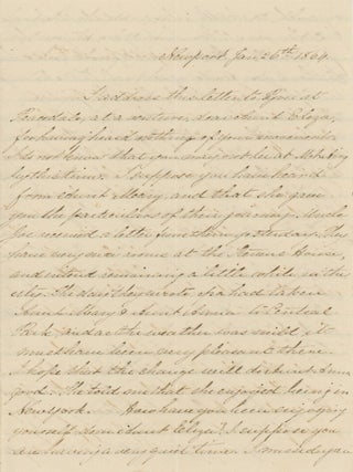 Item #List3241 1864–1871 Letters from the Young Ladies of the Prominent Rhode Island Hazard...