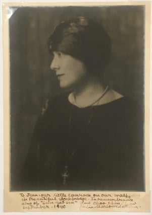 Item #List330 Portrait of Julia Marlowe. [Inscribed by Marlow to a Friend, 1940]. Women, Arnold...