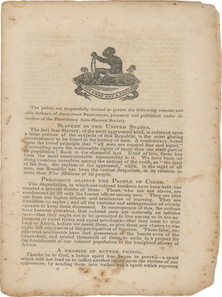 Item #List3301 The Report and Proceedings of the First Annual Meeting of the Providence...