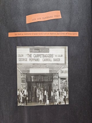 Scrapbook Documenting an Unconventional Marketing Campaign for The Carpetbaggers (1964) at Loew’s Metropolitan Theatre in Downtown Brooklyn.
