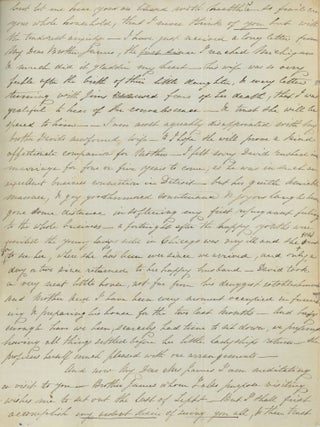 1844 Letter Describing “beautiful wonderful” Kalamazoo, Michigan, the “magical village of the west”.