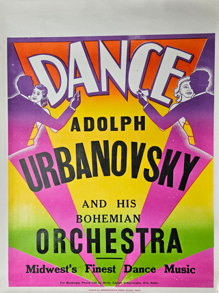 Ten Posters Advertising Nebraska Territory Bands, 1930s–1960s.