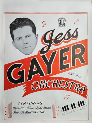 Ten Posters Advertising Nebraska Territory Bands, 1930s–1960s.