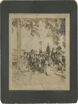 Eight Candid Photographs of Camp Life in Preparation for the Spanish-American War.
