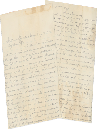 Collection of 1880s–1890s Letters between a Great Lakes Merchant Shipowner and His Wife, a Teacher in Cleveland, Who Was “humble enough to do most anything” to Settle their Debts.