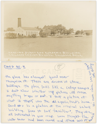Sixteen Real Photo Postcards of the Chilocco Indian Agricultural School.