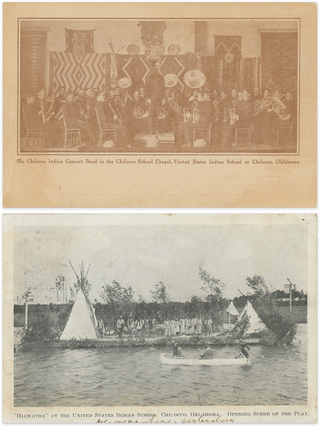 Sixteen Real Photo Postcards of the Chilocco Indian Agricultural School.