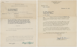 Collection of Camp Harmony and Minidoka Internee Tommy Mukai, 1933–1959.