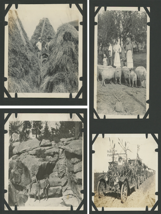 1910s–1920s Photo Album from California, Showing Farming, Recreation, and Trips to Hydroelectric Projects.