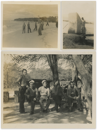 1940s Photo Album with Candid Images of Young Sailors in Hawai’i and Japan During and After World War II.