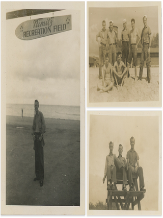 1940s Photo Album with Candid Images of Young Sailors in Hawai’i and Japan During and After World War II.