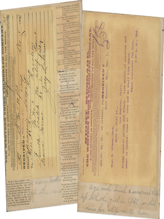 1890s Scrapbook of a Student at Mary Baldwin Seminary, Including Telegrams from Ft. D.A. Rusell, Wyoming.