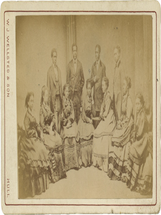 Item #List3618 Carte-de-Visite Portrait of the Fisk Jubilee Singers in Hull during their First...