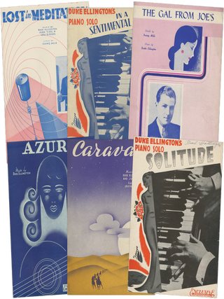 Item #List3675 Group of Nine Duke Ellington Songsheets Published by Exclusive Productions in...
