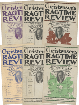 Item #List3685 Christensen’s Ragtime Review. Vol. 1, Nos. 2, 4, 5, 7, 8, and 9...