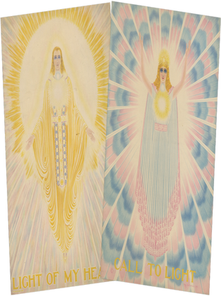 Item #List3696 The Call To Light / Light of My Heart. [Inscribed by Edna Anne Wheeler...