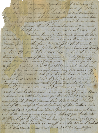 1852 Letter from a Soldier of the 7th US Infantry, Impelled by Poverty to Enlist, Describing His Westward Journey of “700 miles on the Wild Prairie among the Indians” to His Wife and Requesting Her to “get me out of the army”.