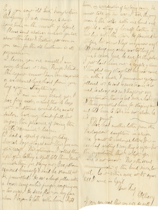Pair of New York Letters Including a Strong 1848 Free Soil Political Discussion Predicting Northern Political Realignment Over Slavery, Together with a Vivid 1847 Schoolmaster Letter Describing Rural Teaching and Classroom Discipline.