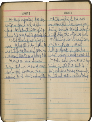 Diary of a Wisconsin Soldier of the 738th Military Police Battalion, Killed in Action in the Battle of Leyte, Describing “prisoner chasing”, Catching “Sly-grog” Sellers in Australia, and the Psychological Effects of Drudgery “in this land of forgotten men.”