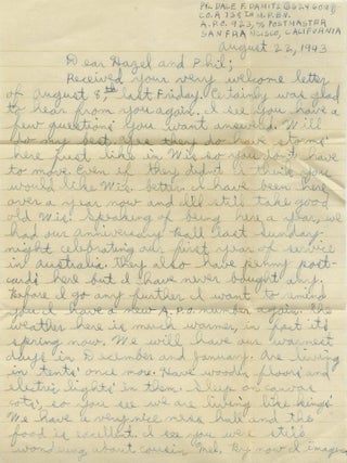 Diary of a Wisconsin Soldier of the 738th Military Police Battalion, Killed in Action in the Battle of Leyte, Describing “prisoner chasing”, Catching “Sly-grog” Sellers in Australia, and the Psychological Effects of Drudgery “in this land of forgotten men.”
