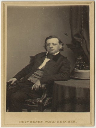 Item #List3801 Carte de Visite Portrait of Henry Ward Beecher. Abolition &ndash; Civil War...