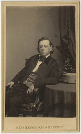 Item #List3801 Carte de Visite Portrait of Henry Ward Beecher. Abolition – Civil War...