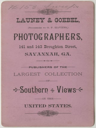 Stereoview Photograph of African American Child Chimney Sweeps in Savannah.