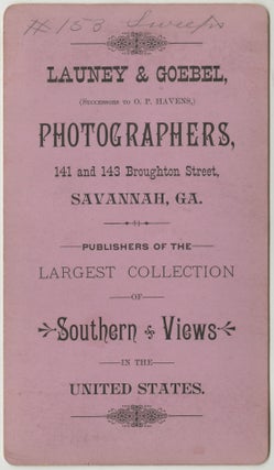 Stereoview Photograph of African American Child Chimney Sweeps in Savannah.