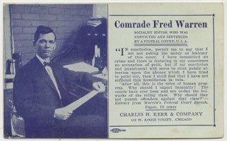 Item #List38116 Comrade Fred Warren / Socialist Editor Who Was Convicted And Sentenced By A...