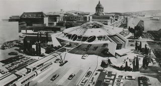 Item #List38123 Press Photo of a 1954 Artist’s Rendering of a Possible Monorail Terminal in San...