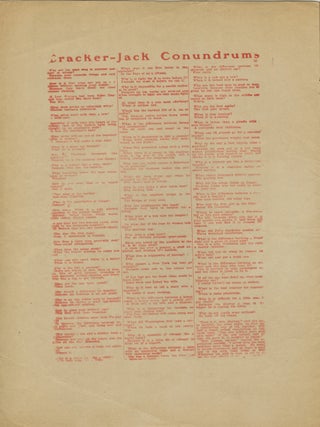 Special Song Book of the Buffalo Bill&rsquo;s Wild West Combined With Pawnee Bill&rsquo;s Great Far East.