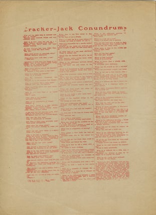 Special Song Book of the Buffalo Bill’s Wild West Combined With Pawnee Bill’s Great Far East.