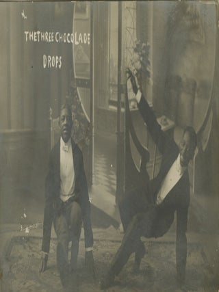 Item #List3813 Real Photo Postcard of Two of the &ldquo;Three Chocolate Drops,&rdquo; a Kansas City Tap...