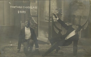 Item #List3813 Real Photo Postcard of Two of the “Three Chocolate Drops,” a Kansas City Tap...