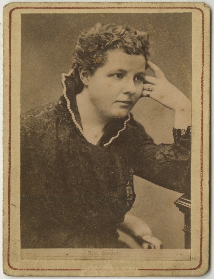 Item #List38130 Carte de Visite of Annie Besant, c. 1880s. Women &ndash; Activism, Hayman Seleg Mendelssohn, Annie Besant.