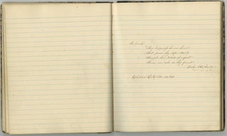 Notebook of a Student at Opheleton Seminary in Plainfield, New Jersey, Documenting Her Reading Habits and Friendships, 1863–1868.