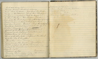 Notebook of a Student at Opheleton Seminary in Plainfield, New Jersey, Documenting Her Reading Habits and Friendships, 1863–1868.
