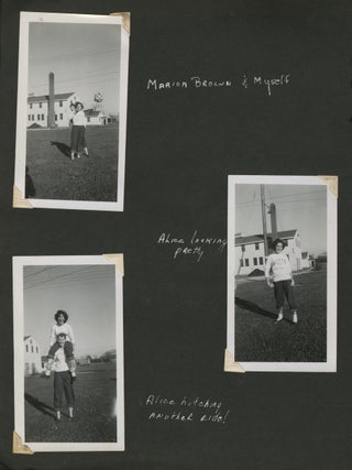 Photo Album of a Women&rsquo;s Air Force Airman Training with the Newly Racially Integrated 3345th Technical Training Squadron During the Korean War.