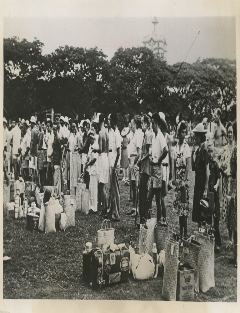 Item #List38144 Photograph Allegedly Taken by a Japanese Serviceman of Inmates at the Santo Tomas Internment Camp, Manila. World War II &ndash; Philippines &ndash; Japanese Occupation, Unknown Photographer.