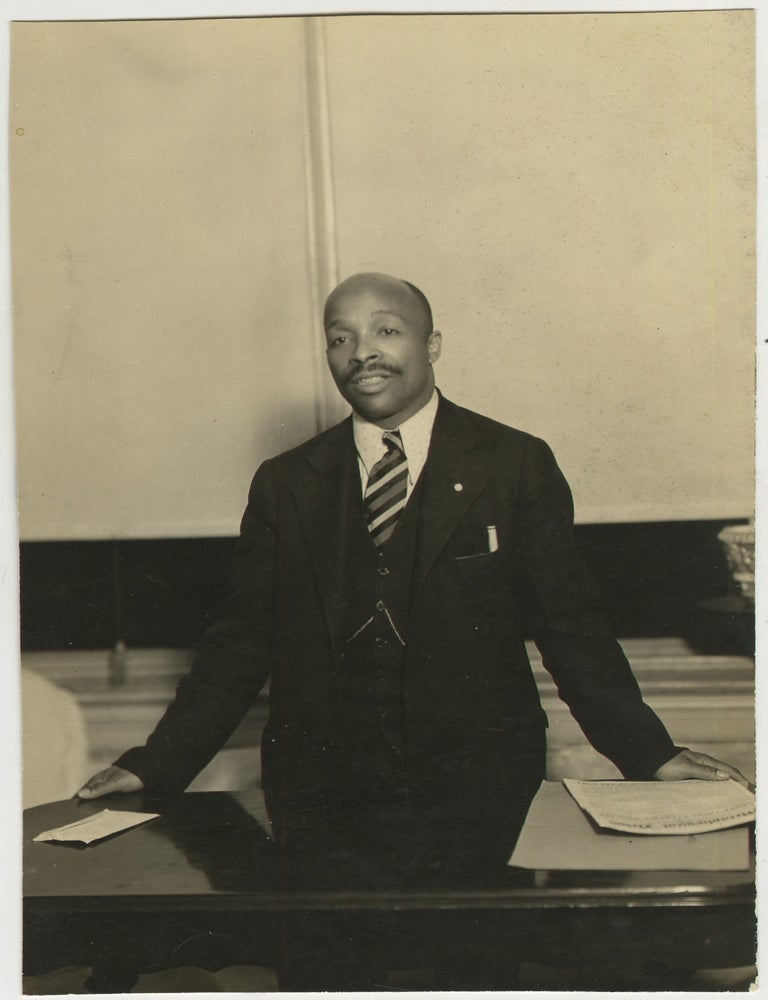 Item #List3825 Silver Gelatin Photograph of Father Divine, by Addison Scurlock, Washington, D.C. African Americana &ndash; Religion, Father Divine, Addison Scurlock.