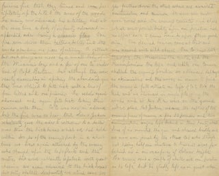 Five-Page Union Soldier’s Account of the Battle of Bolivar Heights, with Hand-Drawn Map of the Action, Written on Patriotic Washington Stationery.
